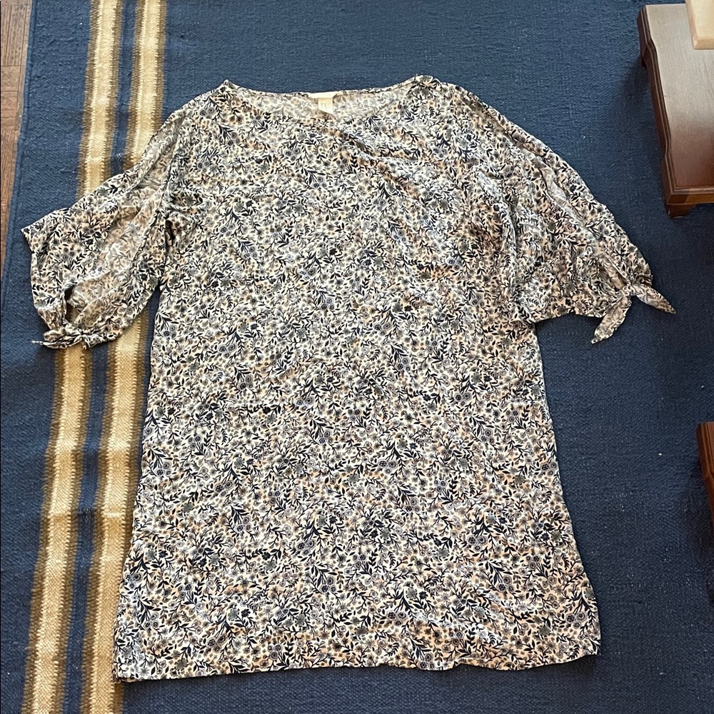 H&M Floral Maxi Dress - Blue and White